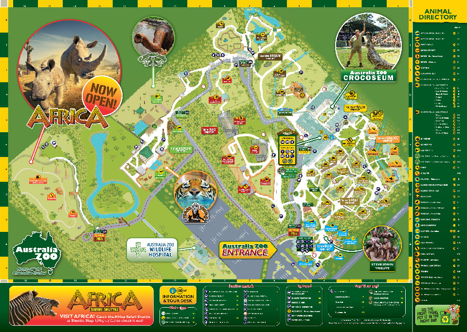 Mapa - Australia Zoo w Beerwah